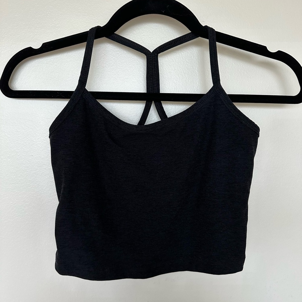 Beyond yoga black space she cropped racerback tank size S - NWOT